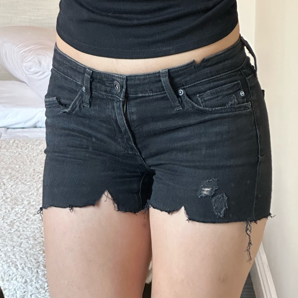 AG Black Denim Shorts!